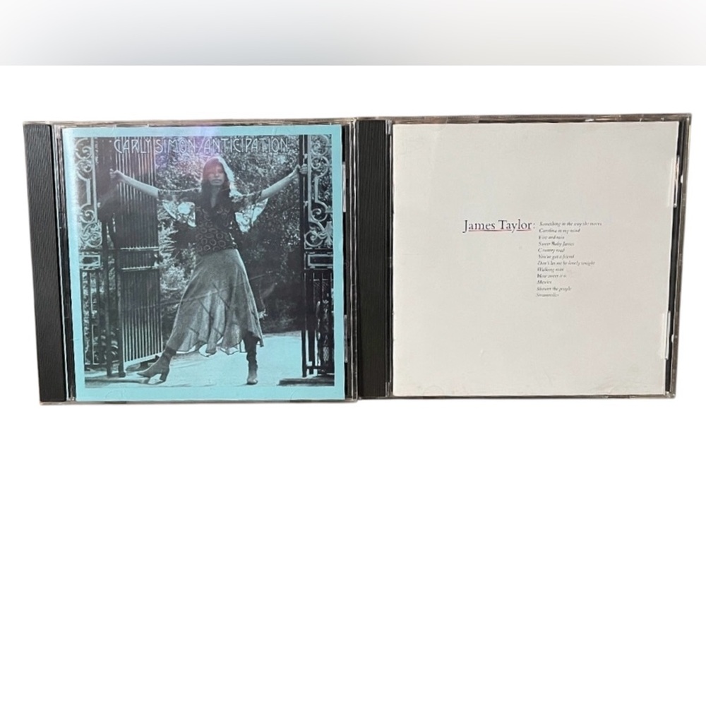 Lot of 2 Music Cd's Carly Simon Anticipation And James Taylor Greatest Hits